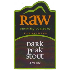 Raw Brewing Dark Peak Stout Pump Clip